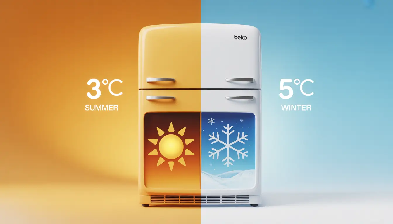 أفضل درجة حرارة لثلاجة بيكو