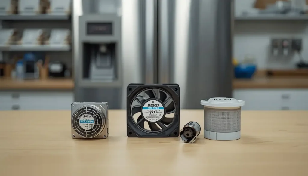 قطع غيار صيانة ثلاجة beko قطع غيار أصلية مستخدمة في صيانة ثلاجة beko لضمان كفاءة التشغيل الطويلة.