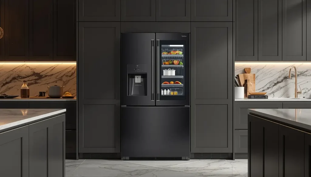 صيانة ثلاجة بيكو بابين موديل حديث. فحص الدوائر الإلكترونية خلال صيانة ثلاجة بيكو بابين.