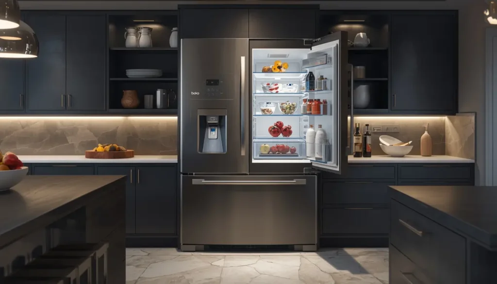 صيانة ثلاجة بيكو بابين وضبط نظام التبريد المزدوج لضمان كفاءة الجهاز.